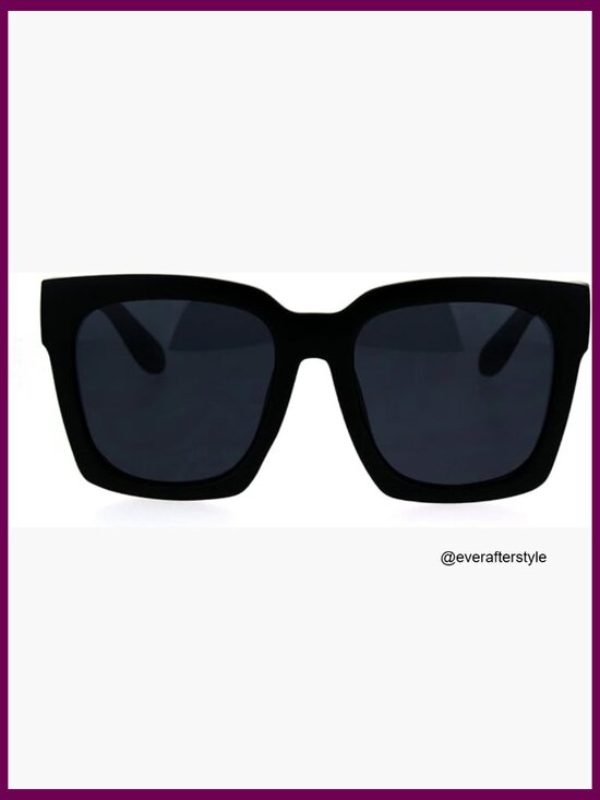 Oversized Horned Rim Sunglasses, Boyfriend Style, Plastic main image 7